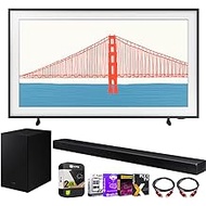 Samsung QN43LS03AA 43 Inch The Frame QLED 4K Smart TV (2021) Bundle with HW-A650 3.1ch Soundbar and Subwoofer with Premium 2 Year Extended TV Protection Plan Streaming Kit Deco Gear 2 Pack HDMI Cables