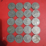 Koin asing Malaysia 50 Sen lama seri gedung koin jaman dulu TP2sb