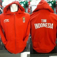 Jaket Hoodie Resleting Timnas Indonesia Lining Asean Games 2018 - Jaket Timnas Asian Games