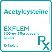 EXFLEM Acetylcysteine 600mg 10 Effervescent Tablets [PRESCRIPTION REQUIRED]