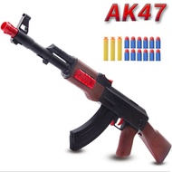 AK47 Toy Gun safe Soft Bullet Rifle Airsoft Manual Simulation Gun Weapon Silah For Adults CS