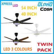 Alpha Cosa Xpress Ceiling Fan 54 Inch/ 40 Inch With 3 Colours LED Light And Remote Control