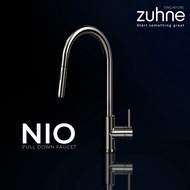 ZUHNE Nio Pull Down Kitchen Faucet Sprayer, Solid Stainless Steel, 2-Tick Water Saving (SG Stock)