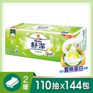 舒潔 棉柔舒適抽取衛生紙 (110抽x12包x6串x2箱,共144包)