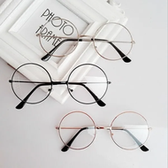 Versi Korea Tide Kaca Cermin Mata Bingkai Bulat untuk Wanita Pelajar-Pelajar Cermin Mata Myopia Versi Korea Kaca Mata Retro Tanpa Cermin Mata Preskripsi