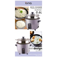 Iona 0.6l Rice Cooker &amp; Warmer With Steamer (Glrc061)