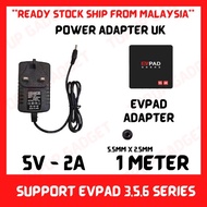 Adapter DC 5V 2A 5.5mm x 2.5mm or 2.1mm 3pin Wall AC Power Charger EVPAD TX3 mini TX6 MXQ X96 EVPAD 3S 3R 5S 5P