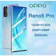 OPPQ โทรศัพท์มือถือ Reno5 Pro (ของเเท้100 ) โทรศัพท์ 12 512GB โทรศัพท์มือถือราคาถูก 5.8นิ้ว 5G สองซิม มือถือ Android