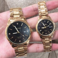 Citizen stainless waterproof gold watch for men’s women’s watch