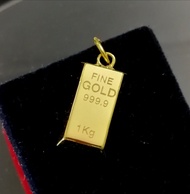 916 Gold Bar Pendants 网络爆红小金条吊坠 Loket Jongkong Emas 916