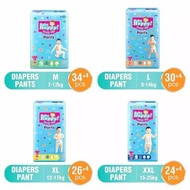 Pampers baby happy ukuran M38, L34, XL30