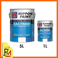 Nippon Paint EA4 Epoxy Floor Paint Finish HB c/w Hardener Cat Epoxy Paint Epoxy Paint Cat Lantai Epoxy 5L