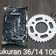 GIR SET GEAR SATU SET MOTOR HONDA SUPRA X 125 ORI COPOTAN