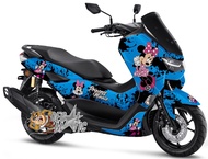 Decal stiker Full body Motor Yamaha new Nmax 2020 2021 Motif minnie Mouse