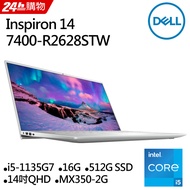 DELL Inspiron 14-7400-R2628STW(i5-1135G7/16G/MX350-2G/512G PCIe/W10/QHD/14.5)