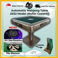 [INSTOCK] Auto Mahjong Table Roller Coaster, Automatic Roller Coaster Mahjong Table,  Auto Mahjong Table with Wheels
