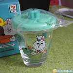 全新 7-11 LE CREUSET for LINE FRIENDS 玻璃杯連杯蓋