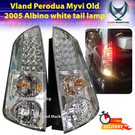 Vland Perodua Myvi Old 2005 - 2010 Albino Clear White LED Tail Lamp Light lampu belakang (OEM TYPE )