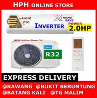 MIDEA 2.0HP (INVERTER) AIRCOND MSXS-19CRDN8 (R32 GAS) AIR CONDITIONER ENERGY SAVING AIR COND