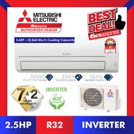 Mitsubishi Electric Mr.Slim Aircond 1HP / 1.5HP / 2HP / 2.5HP ( R32 ) Inverter Aircond JR Series - JP10VF / JP13VF / JP18VF / JP24VF