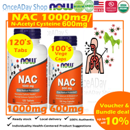 Now Foods NAC 1000mg, 120Tablets / 600mg, 250/100 VegCapsules With Selenium &amp; Molybdenum (glutathione,skin, N acetyl cysteine, beauty, lung) Once A Day Shop