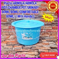 Sosyalera Arinola/Arinola Pot/Plastic Arinola/Chamber Pot/Urinary Bowl/Comfortable Bowl/Bowl/Arinola