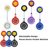 【COD】Women Men Quartz Analog Cute Clip Nursing Fob Retractable Watch Pocket Watch Doctor Nurse Watch