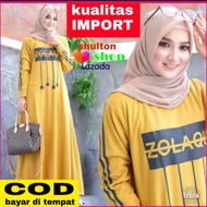 gamis ZOLAQU diana denim import