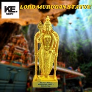 GOLDEN LORD MURUGAN HAND MADE MARBLE POWDER STATUE 100% FIRST QUALITY/Hindu Goddess /Home Decor/Office Table/pooja