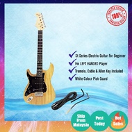 Stratocaster ST Design  LEFT HANDED Electric Guitar / Lead Guitar / Gitar Elektrik (Natural)