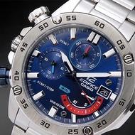 นาฬิกาข้อมือผู้ชายCasio Edificeสายสแตนเลส รุ่น EFR-558D-2AV(silver blue),EFR-558DB-1AV(silver black) (อุปกรณ์พร้อมกล่องรับประกัน1ปี)