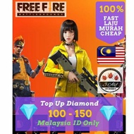 FF 💎💎 100 - 150 (Malaysia) TOPUP DIAMOND GARENA FREE FIRE