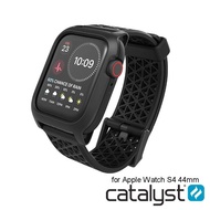【Catalyst】APPLE WATCH SE/S6/S5/S4 44mm 耐衝擊防摔保護殼-含錶帶●黑色(新款)