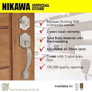 NIKAWA 7014 Griphandle Main Door Lock Main Entrace Lock Set