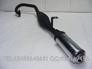 High performance 49cc pocket bike exhaust Hot selling mini scooter muffler sets free shipping 49cc scooter spare parts