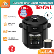 [ Free Bubble Wrapping ] Tefal 6L Home Chef Smart Multicooker | CY601 (Pressure Cooker, Multi Cooker, Steamer, Soup Cooker, Slow Cooker CY601D, CY601D65) [ FREE S/S POT OR MASTERSEAL FRESH BOX ]