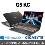 GIGABYTE技嘉 G5 KC 15.6吋電競筆電(i7-10870H/16G/512G SSD/RTX3060-6G/Win10)