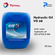 ELF OLNA DS 68 Hydraulic Oil (18 liters) - Anti-wear hydraulic oil 68