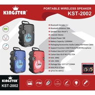 Kingster KST-2002 Portable Speaker 4" + Kingster Microphone Phone Stand, Bluetooth Speaker