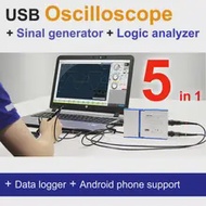 LOTO USB/PC Osiloskop OSC482, 50 MS/s, BW20MHz, 2-Channel/Osiloskop/Generator Sinyal/Penganalisa Logika/Resolusi 8 ~ 13 Bit
