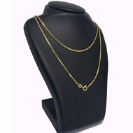 Hot Sale สร้อยคอ / โซ่ สร้อยอิตาลี่ (ITALY 925) สร้อยเงินแท้ สีทอง18K รุ่น บ๊อกเซน M ราคาถูก สร้อย เงิน สร้อย เงิน แท้ สร้อย คอ เงิน สร้อย เงิน ผู้ชาย