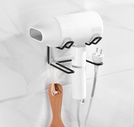 日本暢銷 - 不銹鋼風筒架 廁所房間風筒梳掛架承重置物架無痕貼式方便易用化妝枱Dyson化妝間必備 洗手間
