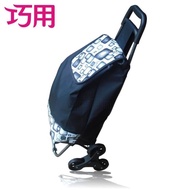 【巧用】三輪爬梯購物車(多款花色 隨機出貨)