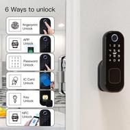 Wifi Graffiti Smart Door Lock Smart Home ล็อคลายนิ้วมือกันน้ำ Home Security Password Digital Remote Control Door Lock