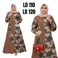 model baju gamis 2021 - baju gamis terbaru 2021 - model gamis batik kombinasi polos terbaru 2020