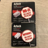 Aztech HomePlug Wireless Extender + Ethernet Adaptor WIFI 延伸器 放大器 零死角