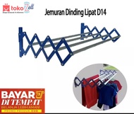 Jemuran lipat jemuran baju jemuran serbaguna Lipat Gantungan baju tempel dinding Jemuran Lipat Gantungan Lipat