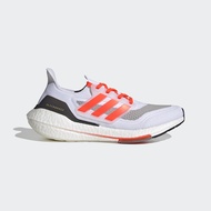 【adidas 愛迪達】ULTRABOOST 21 男 慢跑鞋 白橘(FZ1925)