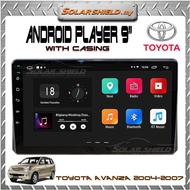 Toyota Avanza 2003 2004 2005 2006 2007 2008 2009 2010 9'' Android Player GPS Waze + Casing (Set) With Socket