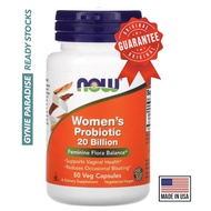 Ready Stocks, Now Foods, Women's Probiotic 20 Billion, 50 VCaps, Probiotics, Women probiotics (Digestion, Anti-Aging)